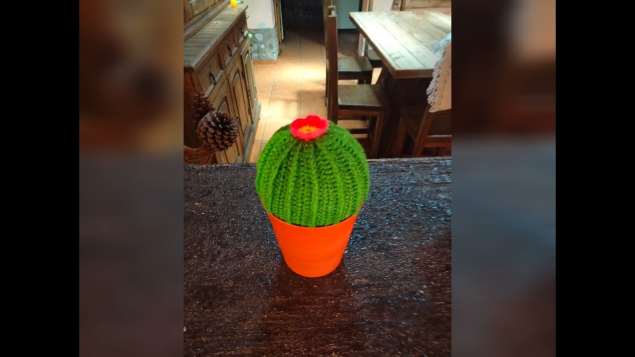 Cactus a crochet.para decorar ????????????