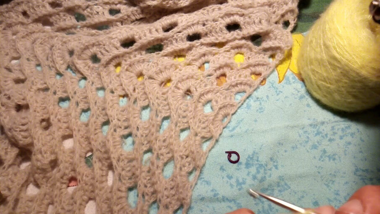 Tutorial crochet ???? il triangolo del buon umore ????1 bel filato, Gheo, 1uncinetto, 1marcapunti????e☕❤️