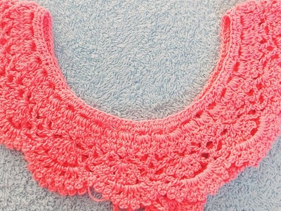 7.Crochet neck design tutorial#crochet #কুশিকাটা #কুশিকাটারকাজ #crochettutorial #crpchetneck #neck