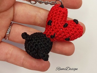 Cuorinella: Una dolce coccinella a cuore ideale per S. Valentino o come un originale bomboniera❤????