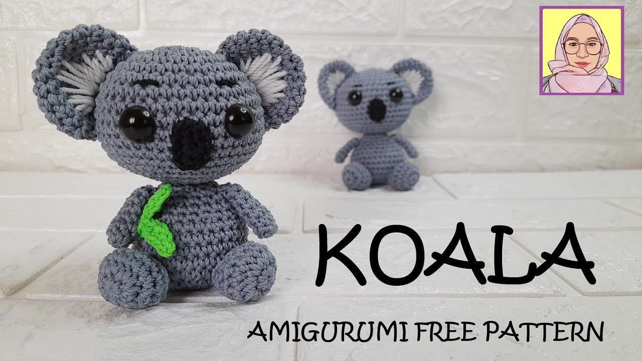 Koala, Tutorial Amigurumi Free Pattern For Beginners by Anita Martina J