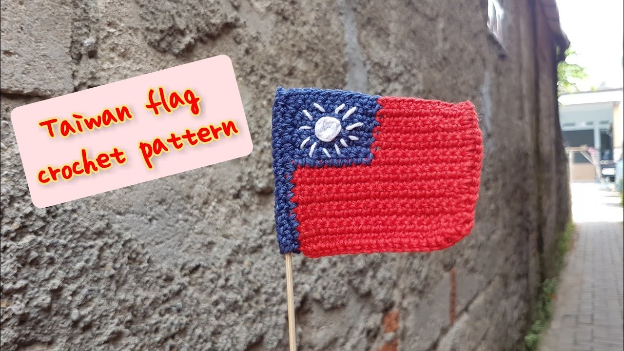 Pattern bendera rajut taiwan