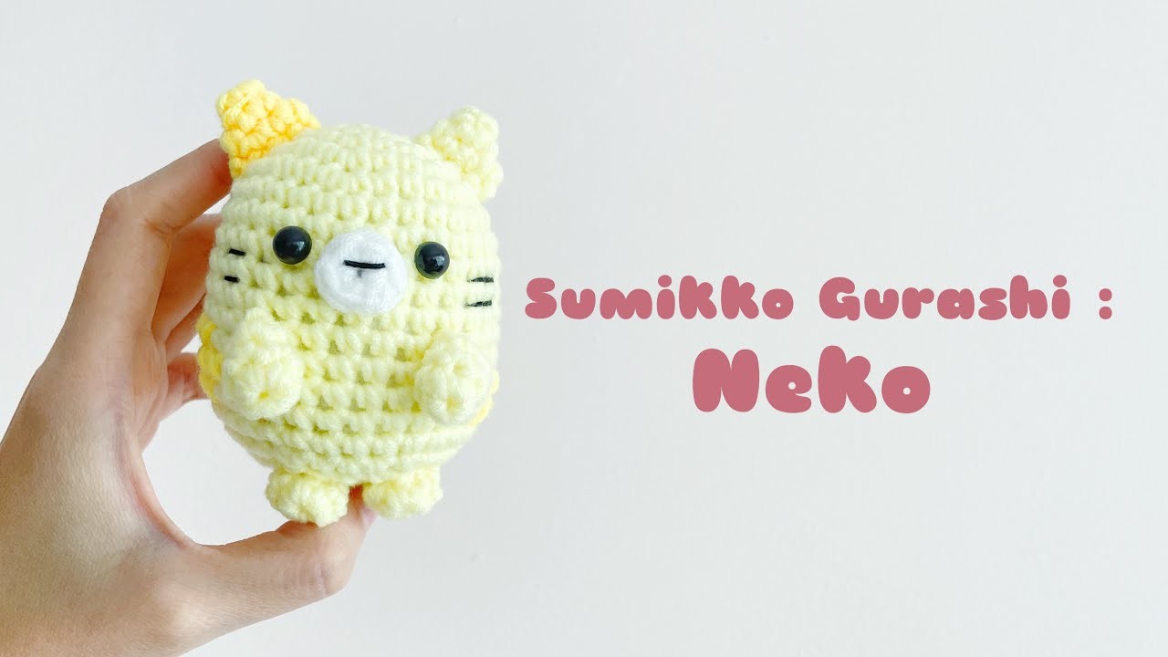 Sumikko Gurashi : Neko Amigurumi Crochet Tutorial | Step By Step | FREE PATTERN | (2.6)