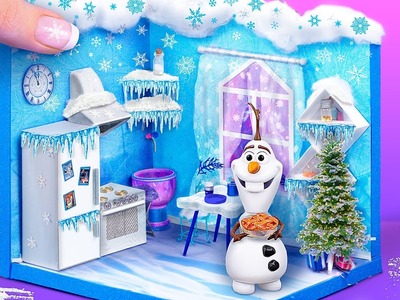 9 Idee Fai-da-te in Miniatura per la Casa delle Bambole di Frozen