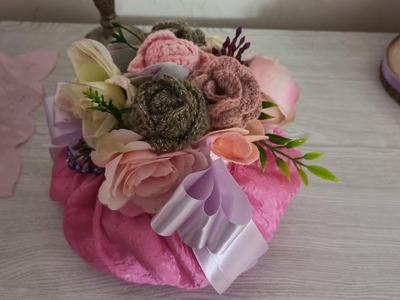 Pouf puff profumato cucito creativo fiori decorazione casa feltro stoffa profumatori