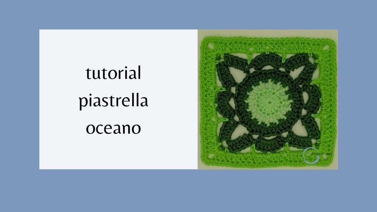 Tutorial piastrella oceano per borsa