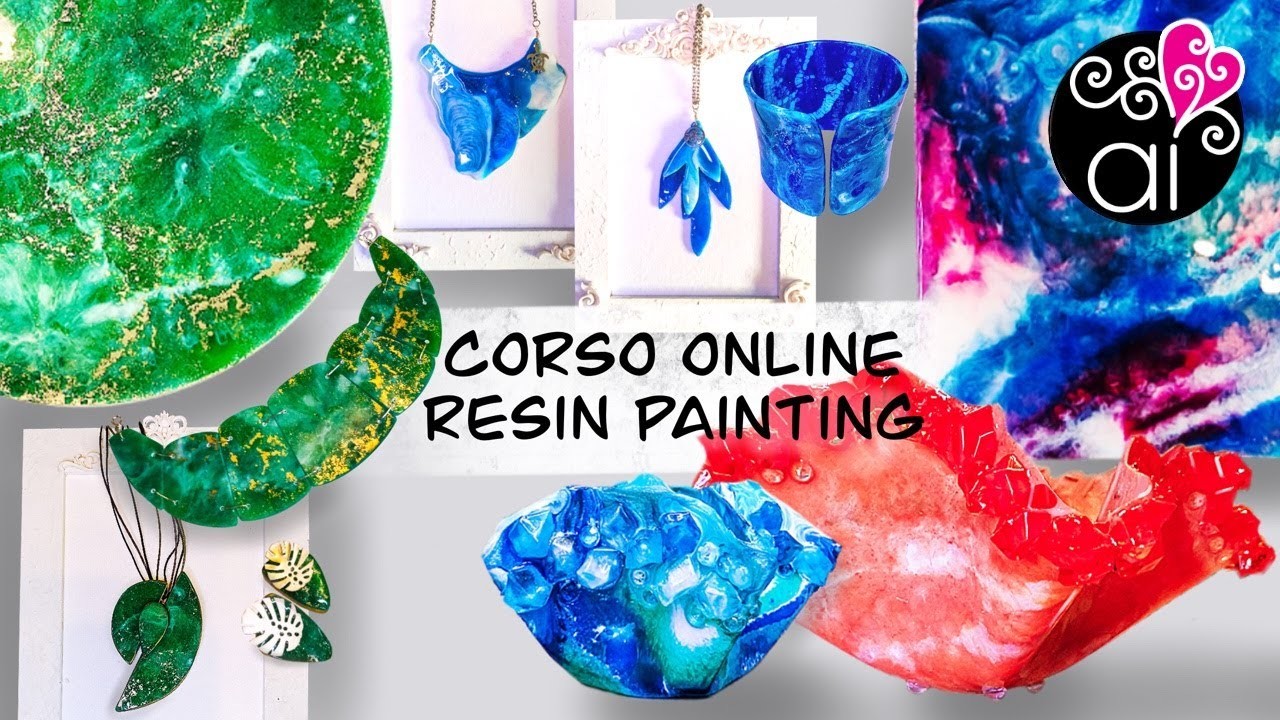Corso Online Resin Painting | Tecniche di Pouring, Taglio, Piegatura e Modellazione della Resina