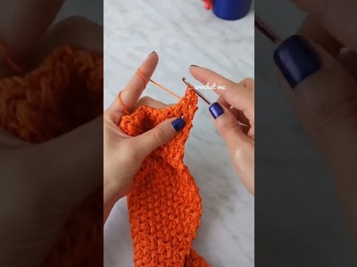 Punto frijol a crochet