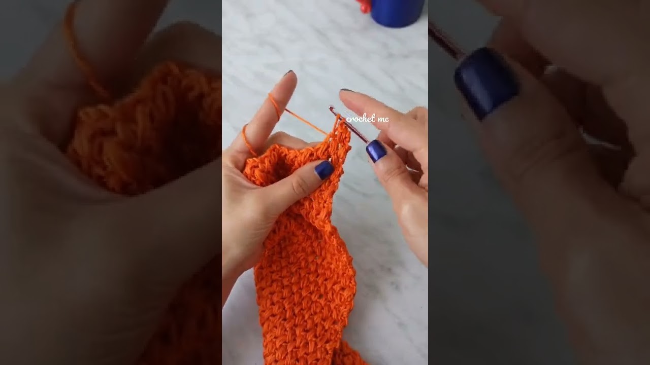 Punto frijol a crochet