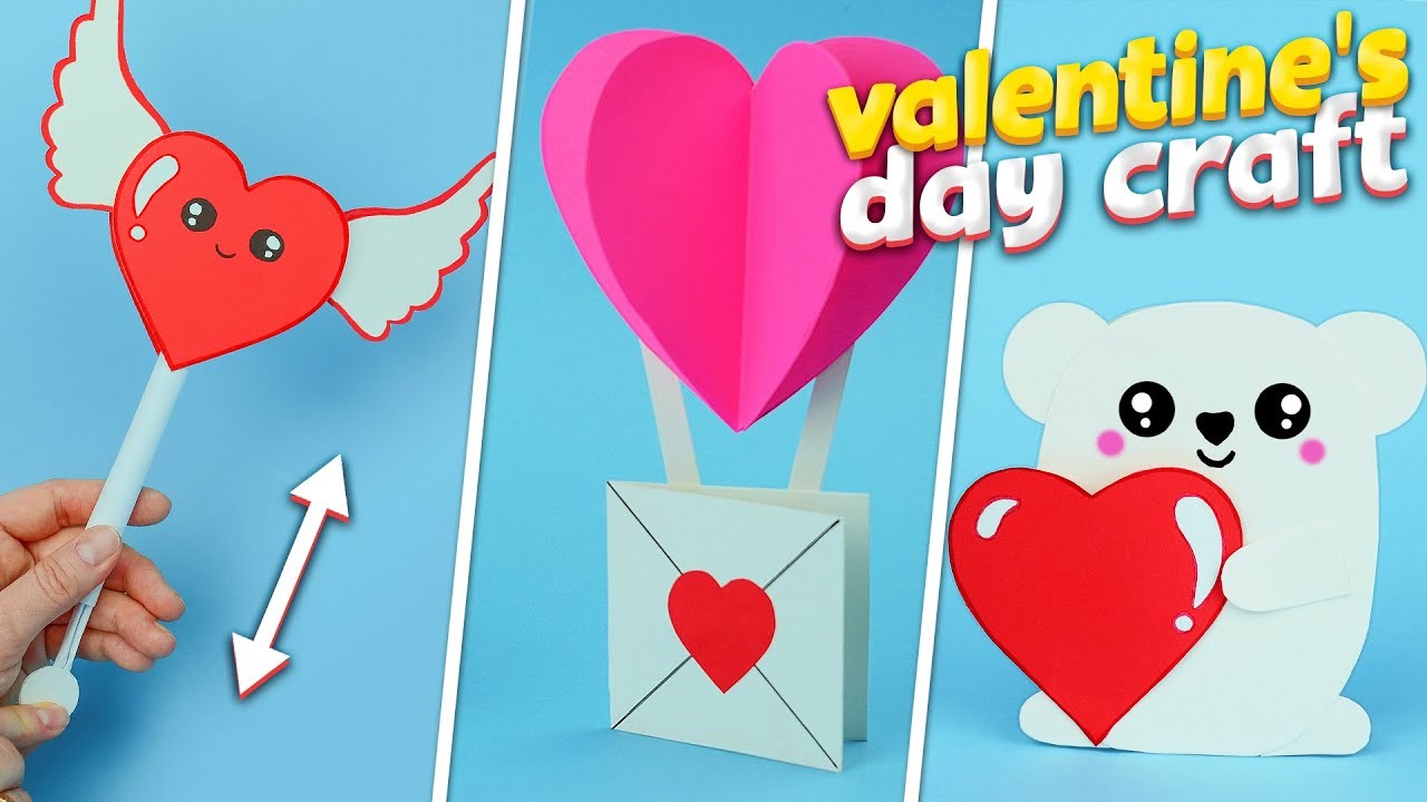 5 Lavoretti di carta per San Valentino | Valentine's Day Crafts