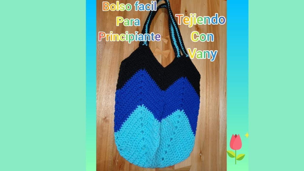 Bolso facil rapido a crochet para principiantes