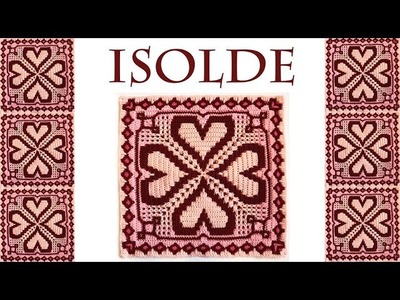 ISOLDE, Valentine's Hearts Mosaic Crochet Blanket Tutorial