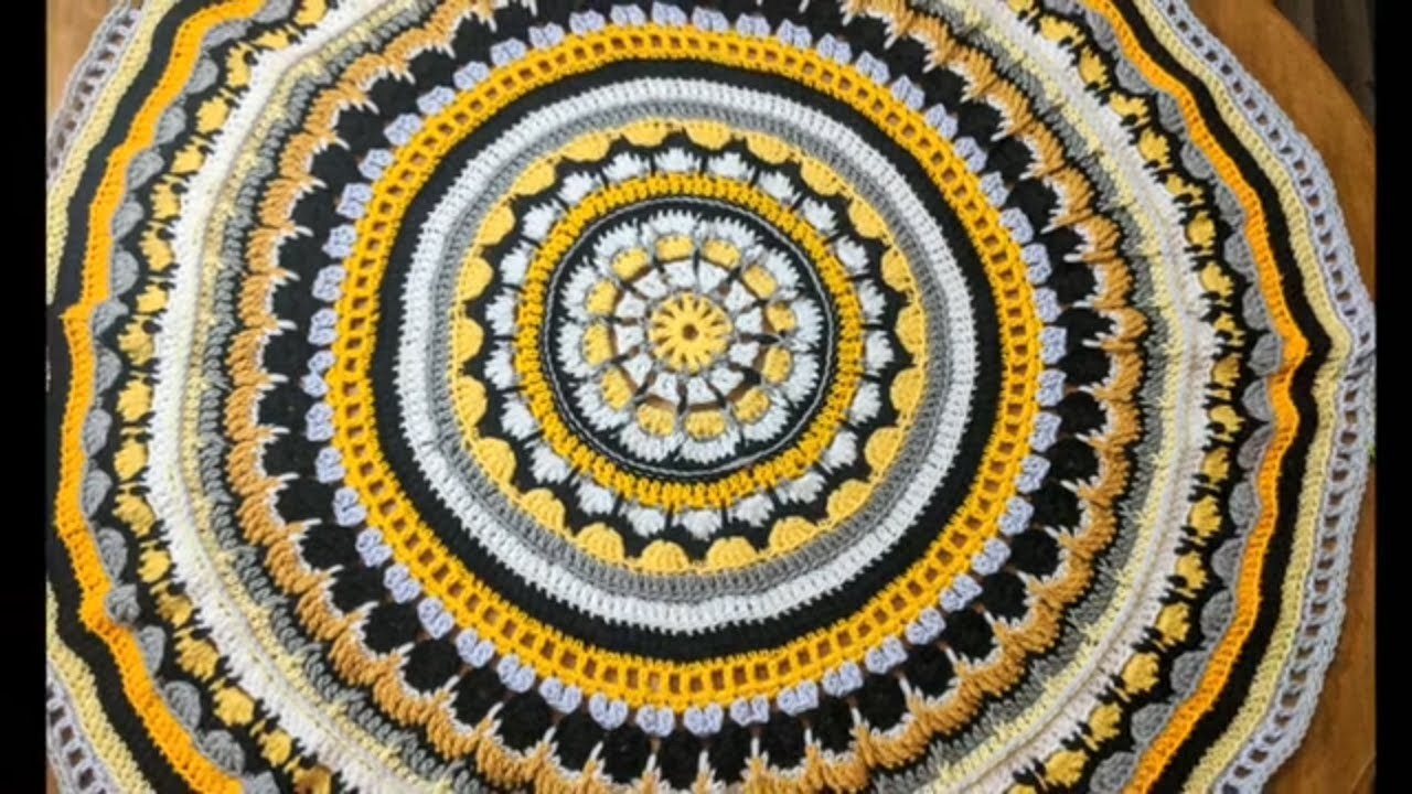 Mandala Crochet Blanket * Rows 1 - 40