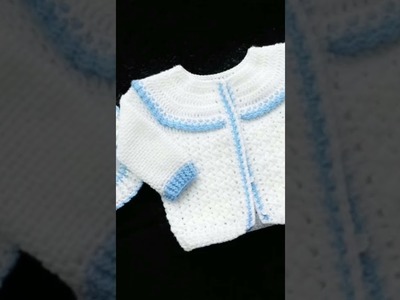 #shorts Crochet baby cardigan set. cardigan para bebe a juego con manta