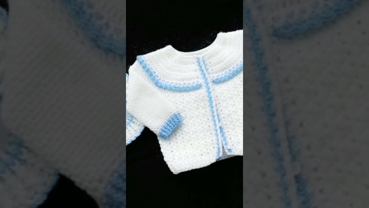 #shorts Crochet baby cardigan set. cardigan para bebe a juego con manta