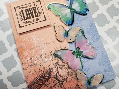 Cascading Butterflies Card