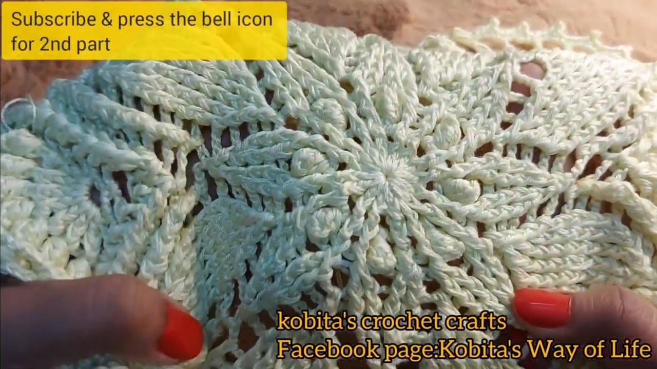 Crochet 3d Doily.Mandala.crosia 3d thalposh.woolen crafts.কুশিকাটার টেবিল ম্যাট.ডয়লি  part -1