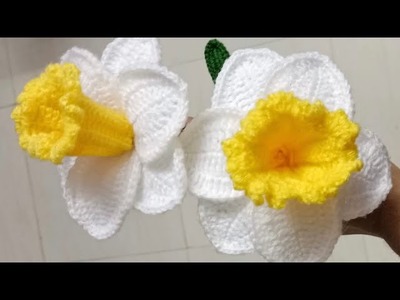 Crochet Daffodil Flower || Crochet Daffodils || Creative Asra