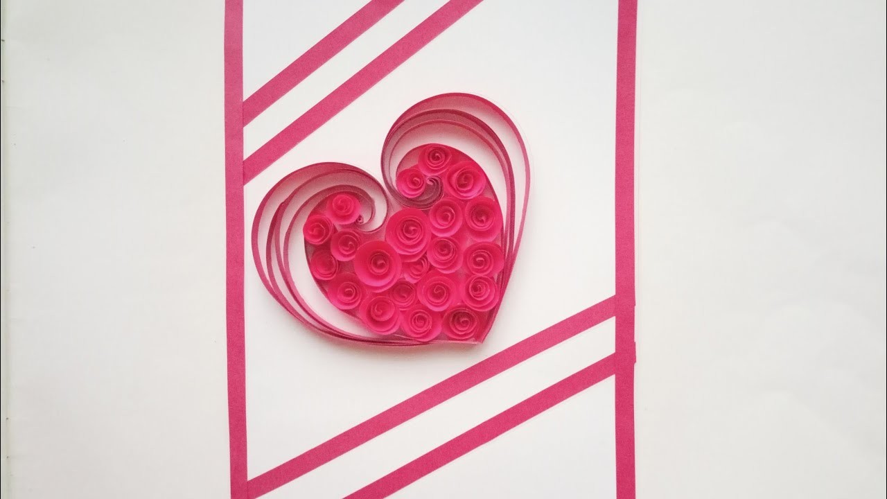 Quilling Valentine's Day Card    #quilling #quillingvalentinesdaycard #valentinesdaycard