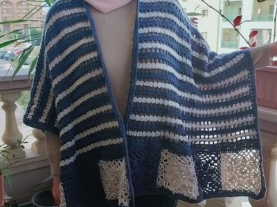 Spring shawl crochet شال كروشيه