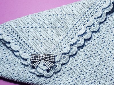 Copertina bimbo.a all'uncinetto crochet baby blanket (intro e motivo principale)