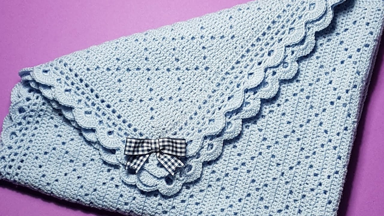 Copertina bimbo.a all'uncinetto crochet baby blanket (intro e motivo principale)