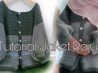 #crochettutorial #tutorialmerajut  Tutorial Jaket Rajut || Crochet Tutorial