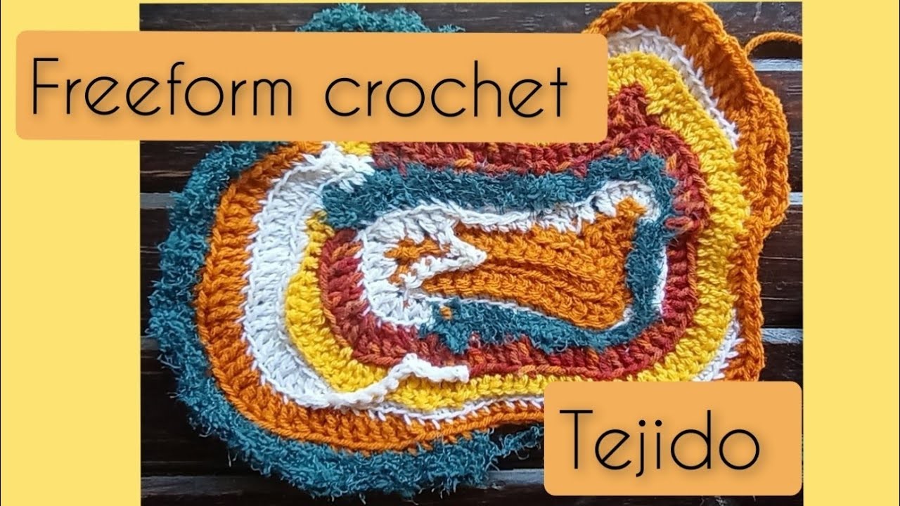 Freeform Crochet Proceso de la Manta "Sol"