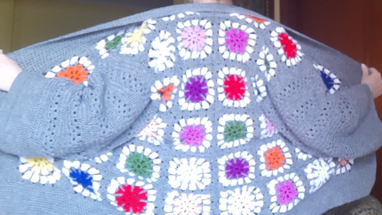 Crochet- 2°parte Tutorial- Kimono super facile (1°parte link in info descrizione)
