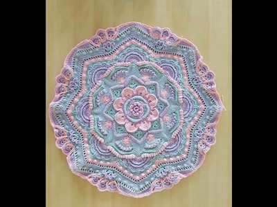 Crochet Afghan mandala design