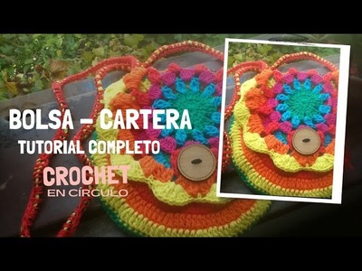 Bolsa Cartera a Crochet -Tutorial Completo-