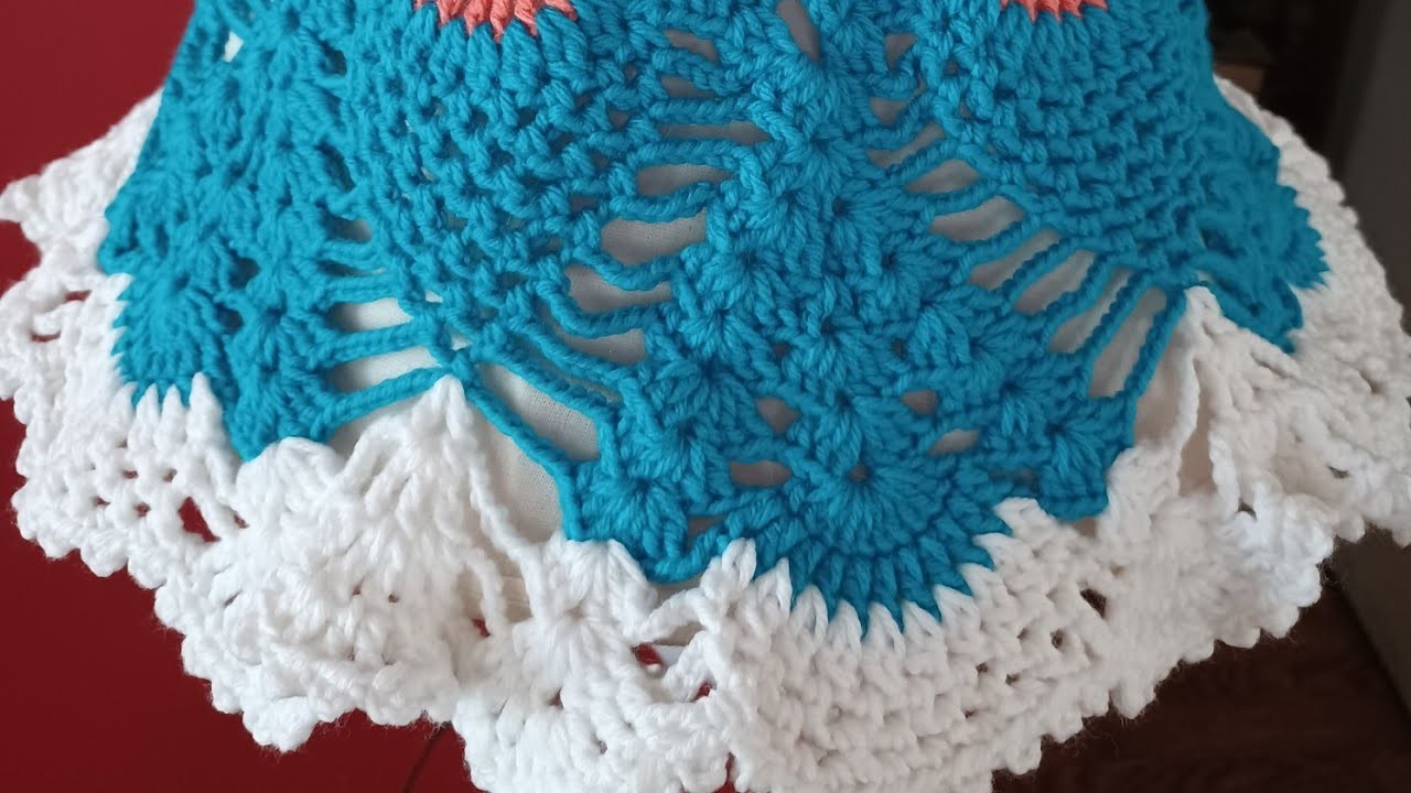 Capa para lampara tejida a Crochet  2. 2