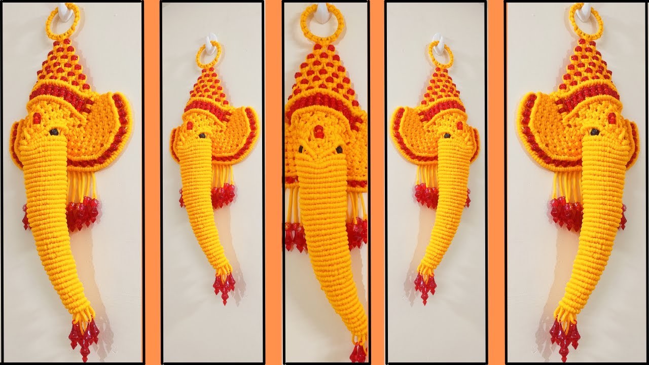Macrame Ganesha 3 |  मैक्रेम गणेश |New design | DIY | Tutorial