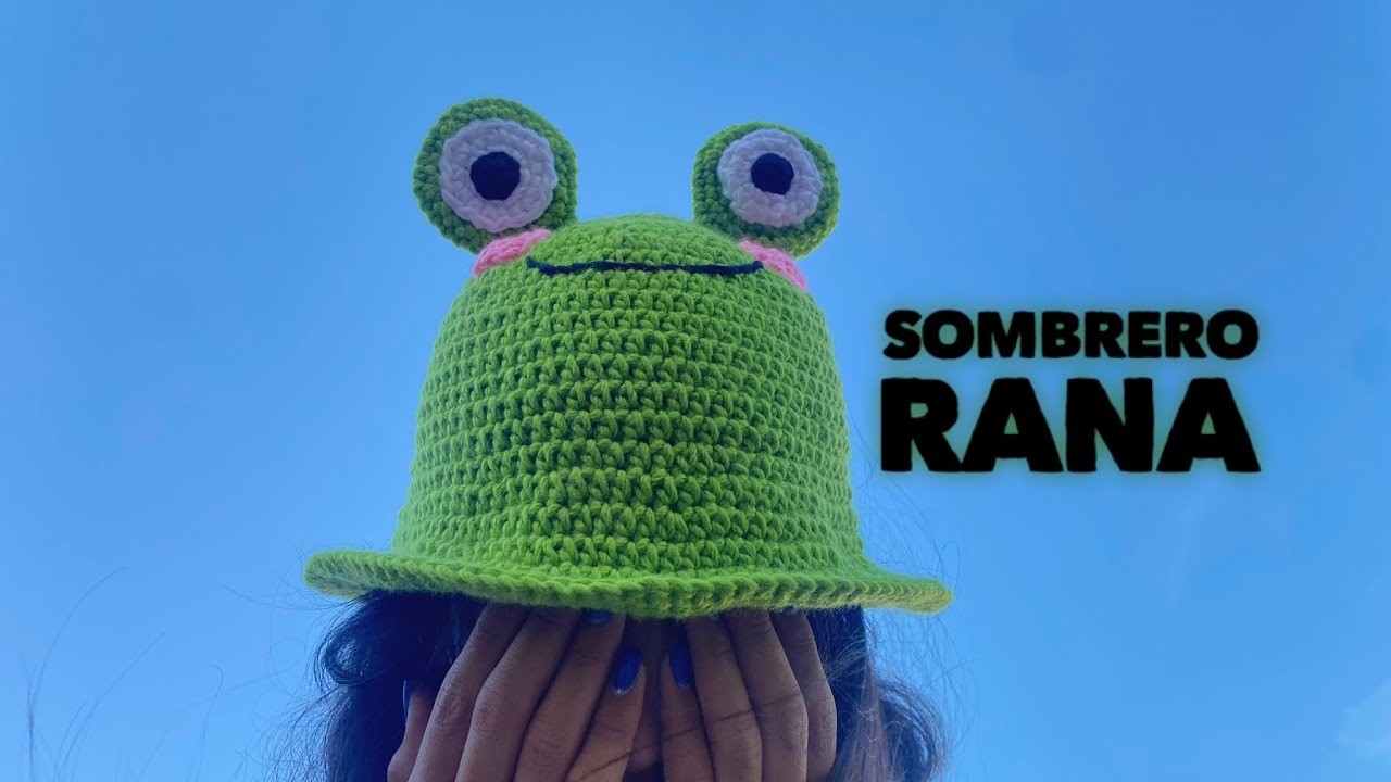 Sombrero rana crochet. frog hat crochet