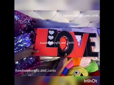 Valentine's special LOVE scrapbook| Love scrapbook| Name scrapbook| name album| Handmade album ❤️