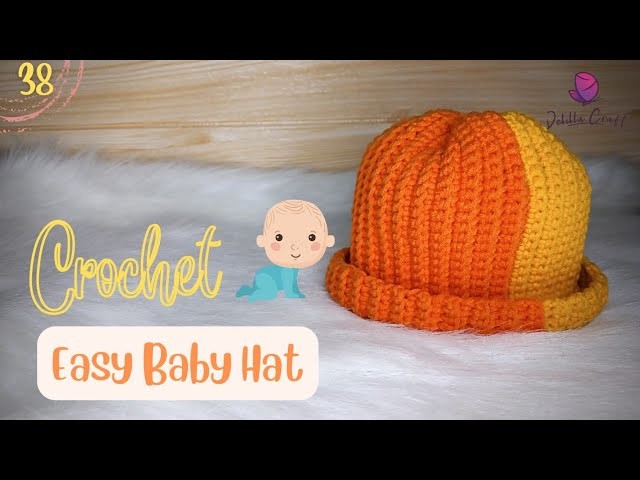 Crochet Baby Hat Easy || Merajut Topi Bayi dari Benang Rajut Sisa