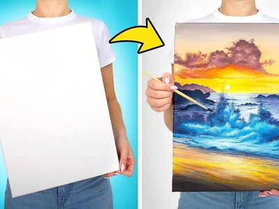 Facciamo Un Dipinto Dell'Oceano, Sembrerà Vero! | Tutorial Artistico