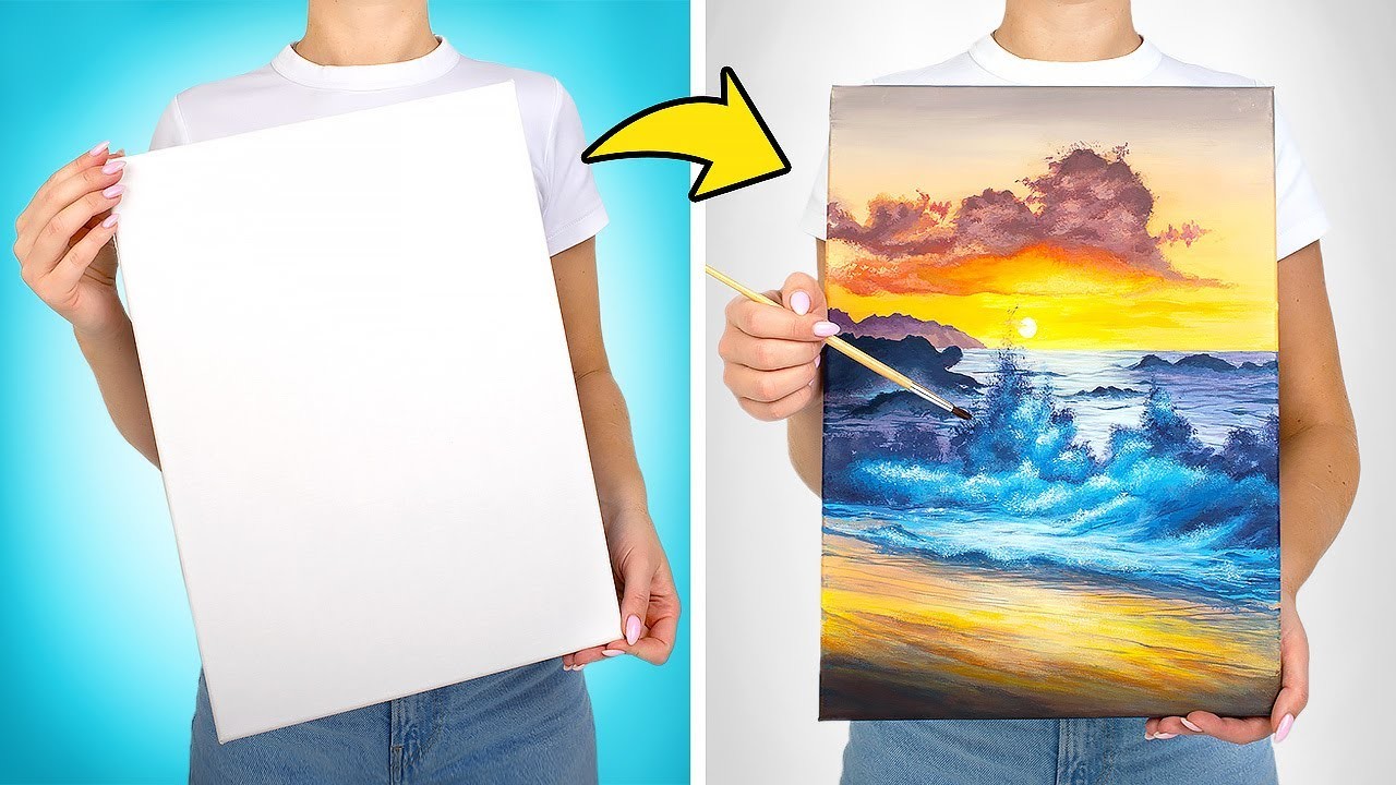 Facciamo Un Dipinto Dell'Oceano, Sembrerà Vero! | Tutorial Artistico