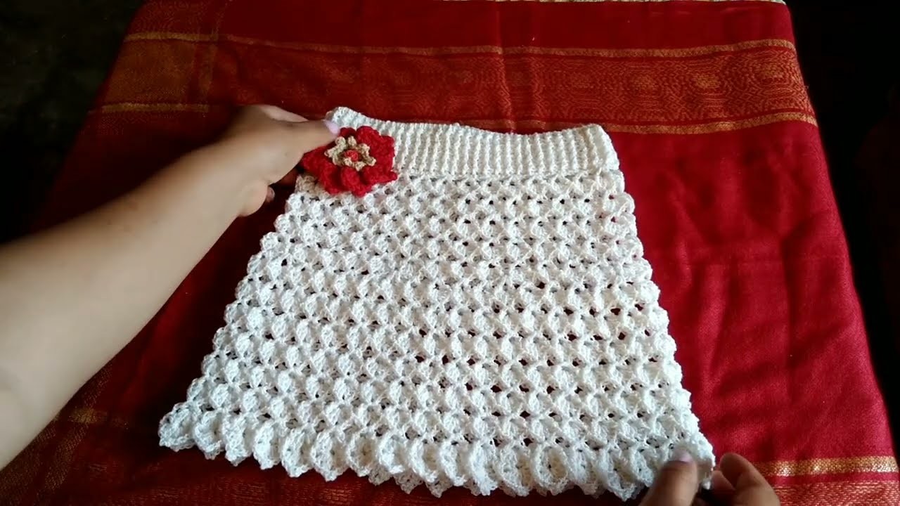Falda para 4 o 5 años a crochet