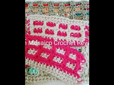 Patron de Mosaico Crochet Reversible (Tutorial )