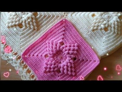 POPCORN BLANKET ⭐ #crochet #blanket #pattern
