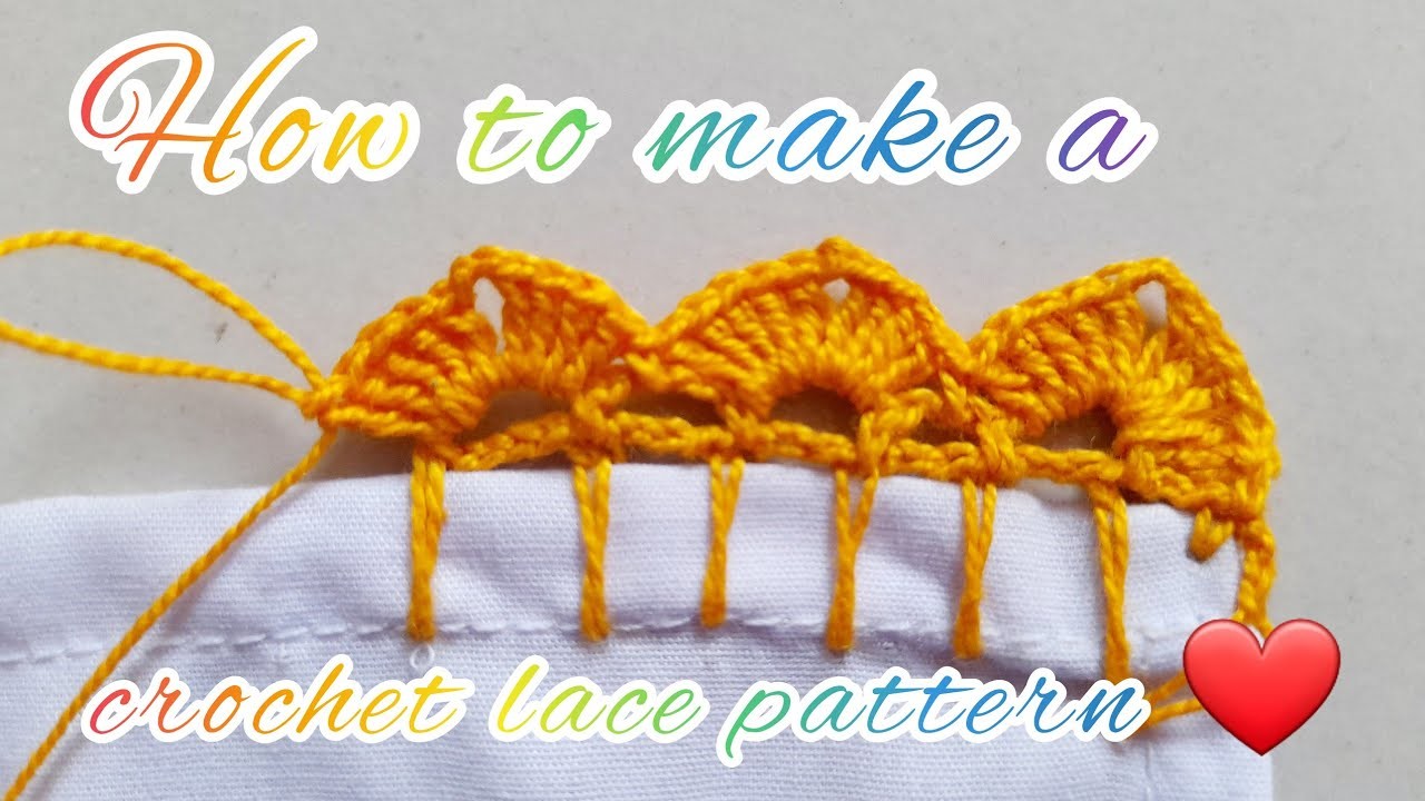 Crochet Easy Lace Pattern in Bangla.  How to make a Crochet Lace.কুশিকাটা.কুরুশের তৈরি লেইস