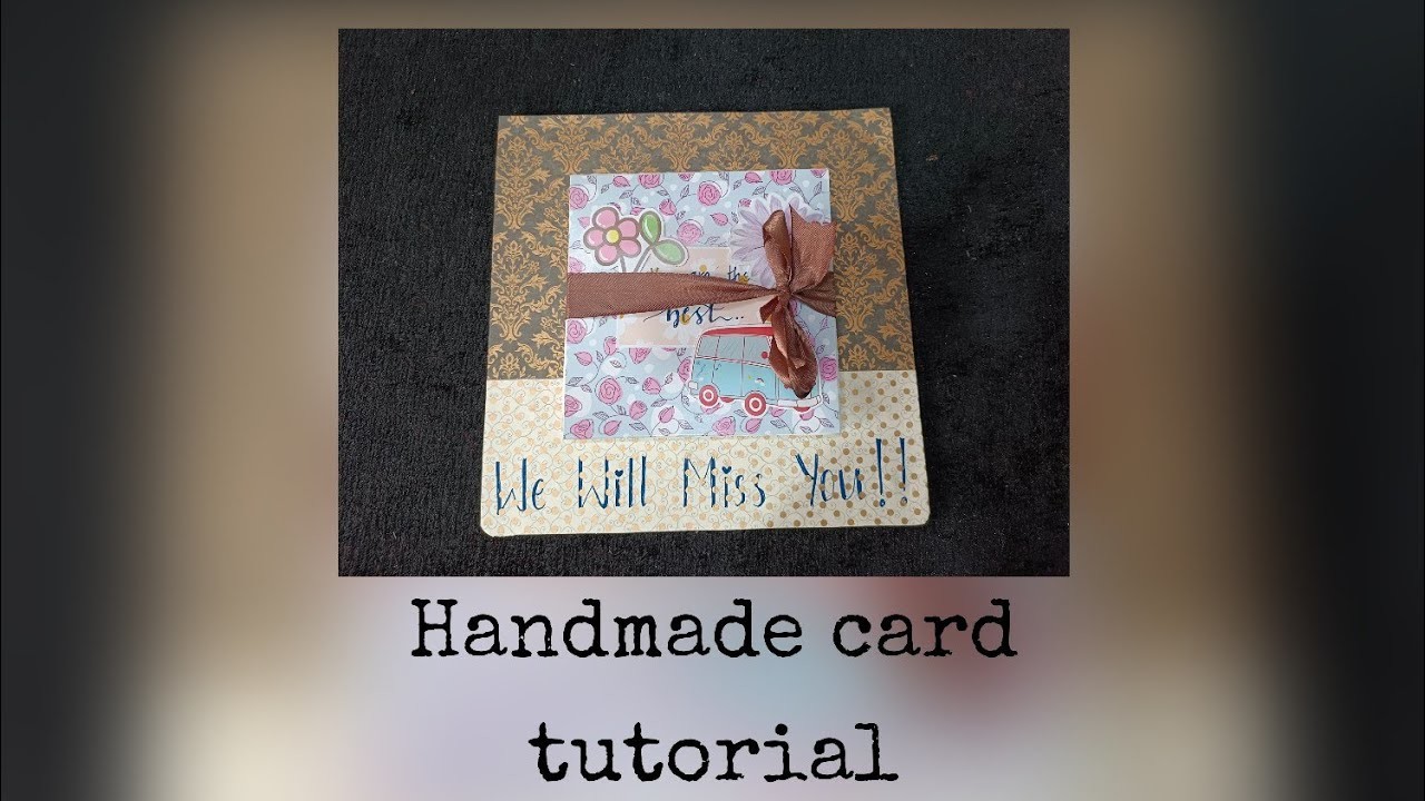 #handmade . handmade card. WAM'S Tutorial ❤️❤️
