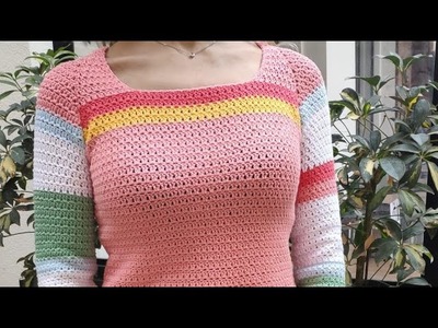 Jersey primavera a Crochet