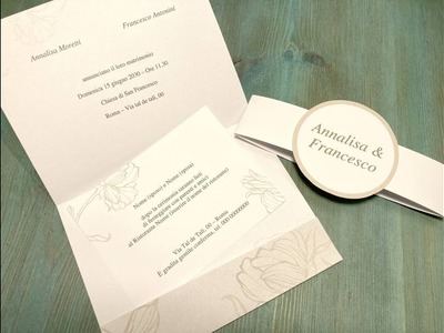 Partecipazione di matrimonio fai da te con file editabile - DIY wedding invitation