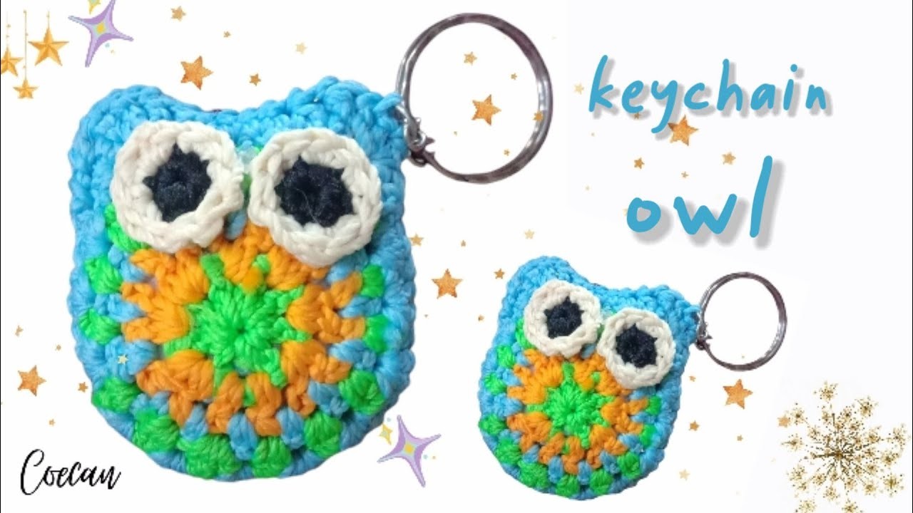 Tutorial crochet keychain owl