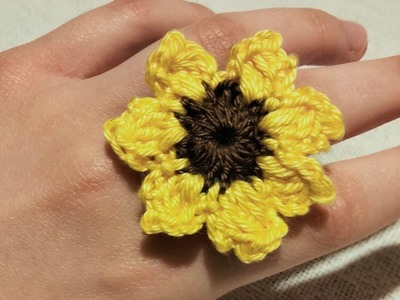 Anello fiore di girasole sunflowers