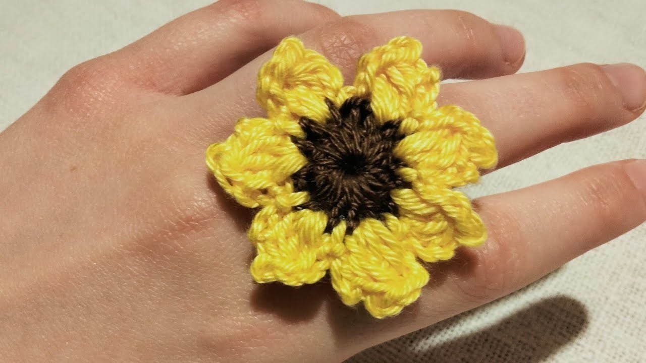 Anello fiore di girasole sunflowers