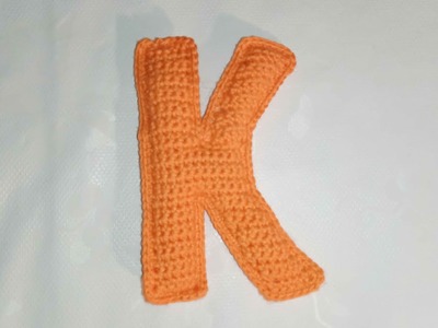 Alfabeto amigurumi lettera K uncinetto