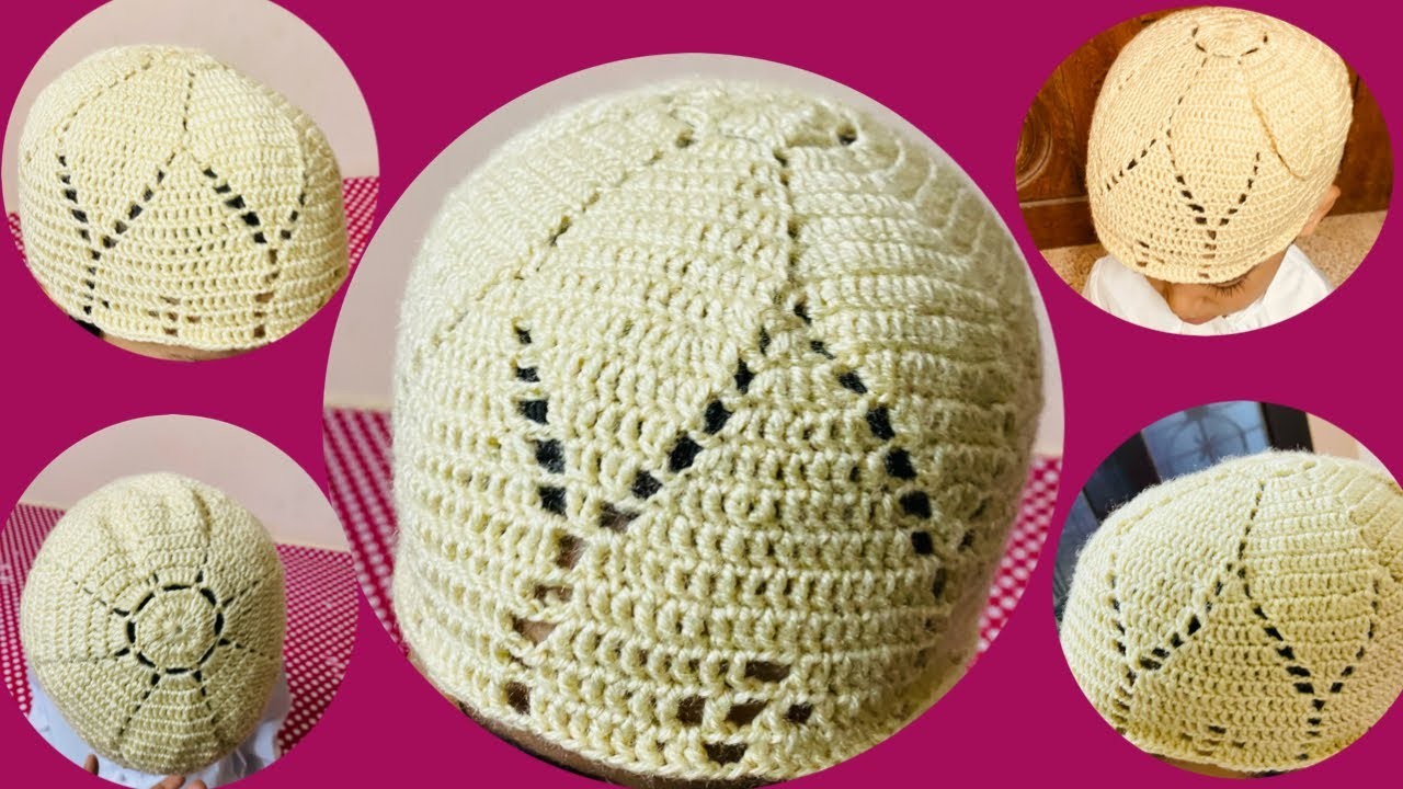 Ramadan special                Crochet kufi cap. Muslim prayer cap